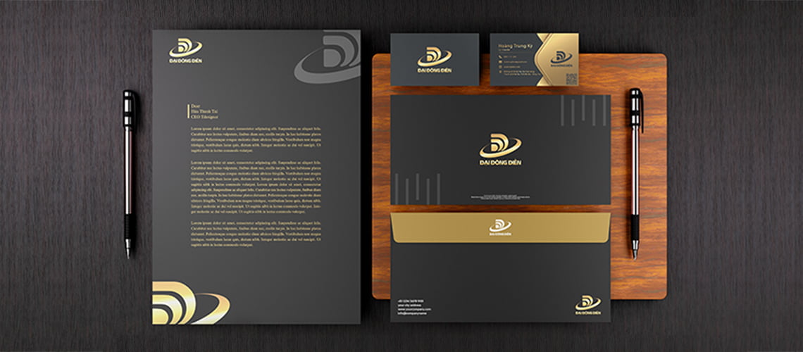 bộ nhận diện thương hiệu chuyên nghiệp