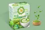 Thiết kế bao bì trà sữa Matcha